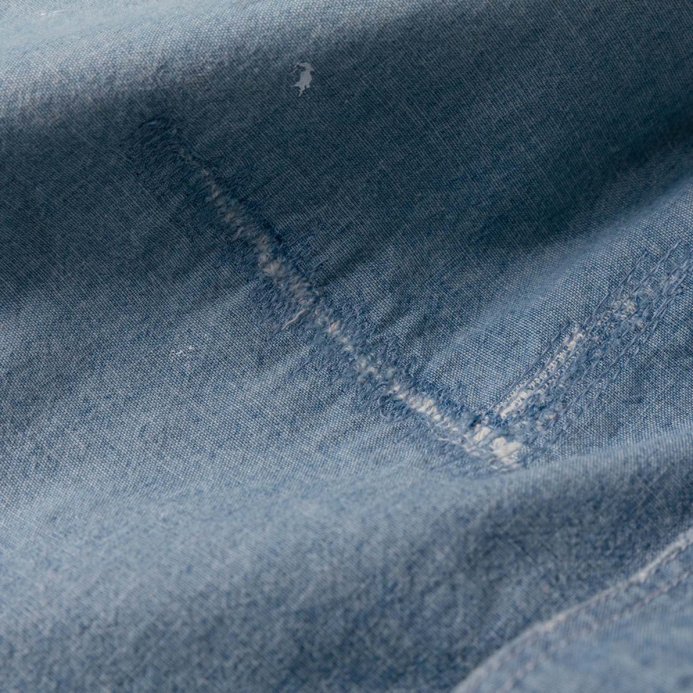 MADNESS HARD AGING CHAMBRAY NEP BD SHIRT | MADNESS